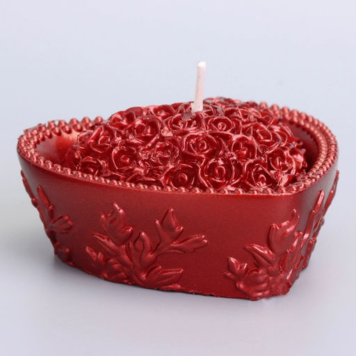 Свеча декоративная «Сердце», 9×4.5 см, рубин