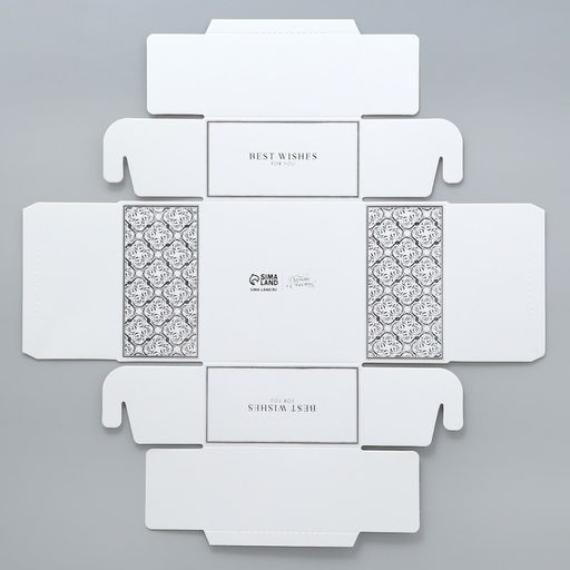 Цена за 5 шт. Коробка для кондитерских изделий с PVC крышкой Best wishes, 11.5 х 11.5 х 6 см