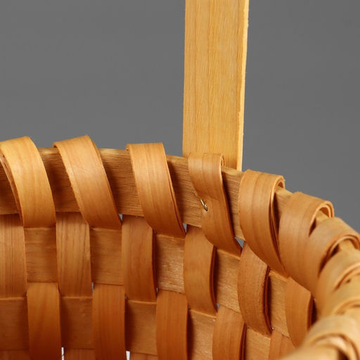 Корзина плетёная для хранения, 17×17×12.5 см, ручка h=13.5 см, ротанг