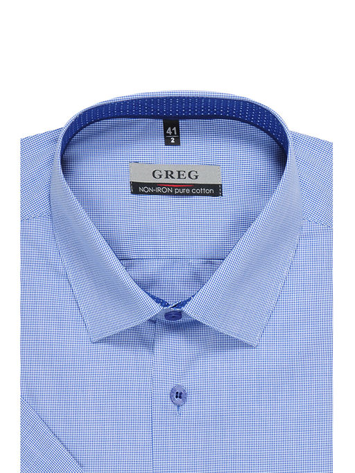 Сорочка мужская короткий рукав GREG 214/101/2239/1p