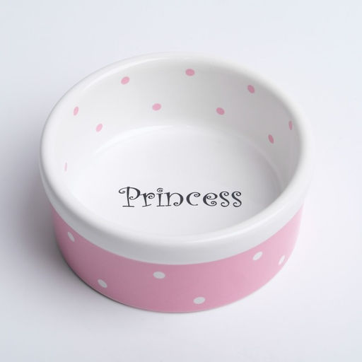 Миска керамическая Princess 100 мл малая 8,5 х 3,5 см, розовая - Пижон фото 4