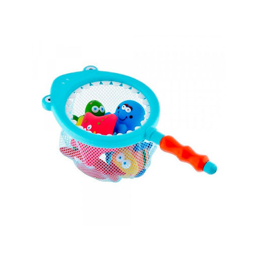 Набор игрушек для ванны с сачком "Морские обитатели", 7 шт