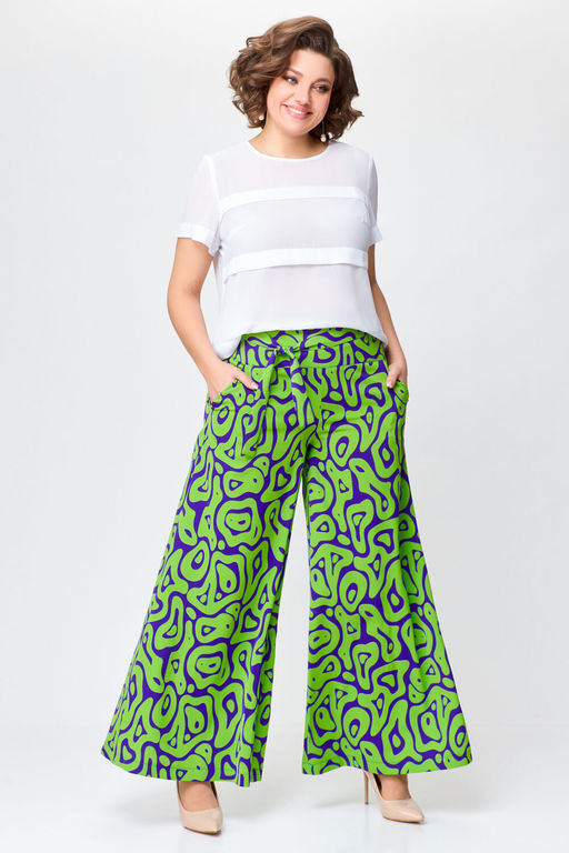 Блуза Swallow 803.2 черный+серебряный узор фото 416