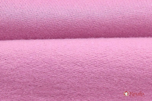 Футер 2-х нит. начес цв.Роза, СОРТ2, ш.2.14м(1,07м*2чулок) Карде/Ое, хл-70%,п/э-30%,180гр/м.кв - Купава фото 3