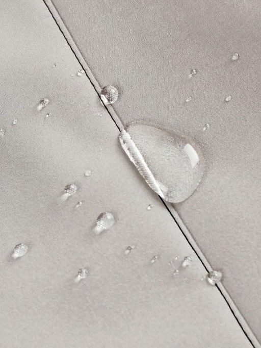 Парка женская софтшелл виндстоппер удлинённая с капюшоном белого цвета 9618_1Bl