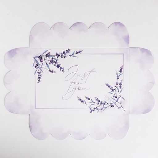 Цена за 5 шт. Коробка для печенья, кондитерская упаковка с пластиковой крышкой, Just for you, 20?30?8 см