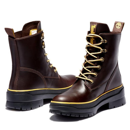 Ботинки Timberland Malynn Mid Lace EK+ WP темно-коричневые  фото 3