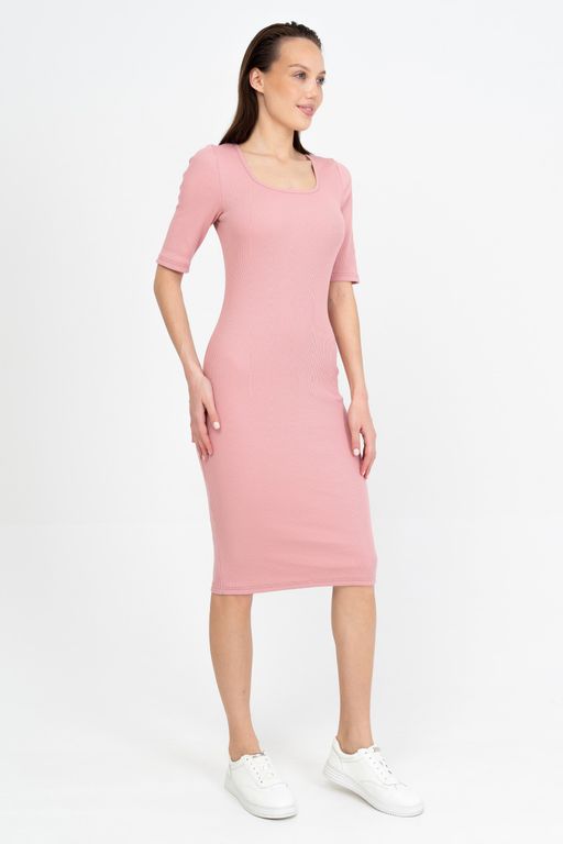 Платье женское 376L11-WB пыльная роза - Solo mio фото 2