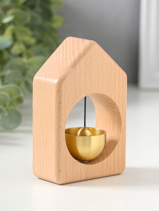 Колокол магнитный бук "Дом" 2,8х6,5х9,8 см