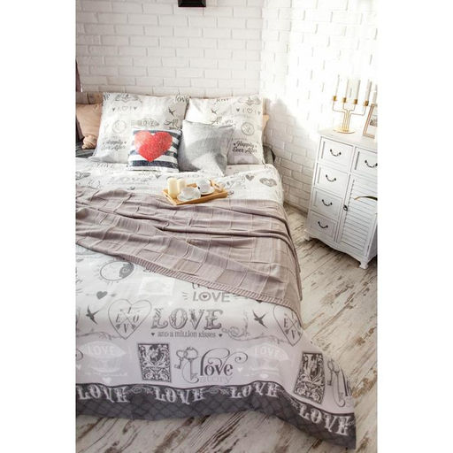 Постельное бельё Этель евро Love 200*217 см, 220*240 см, 70*70 см -2 шт, 100% хлопок, бязь 125 г/м2  фото 16