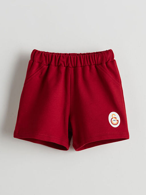 Beli Lastikli Galatasaray Bask?l? Erkek Bebek ?ort