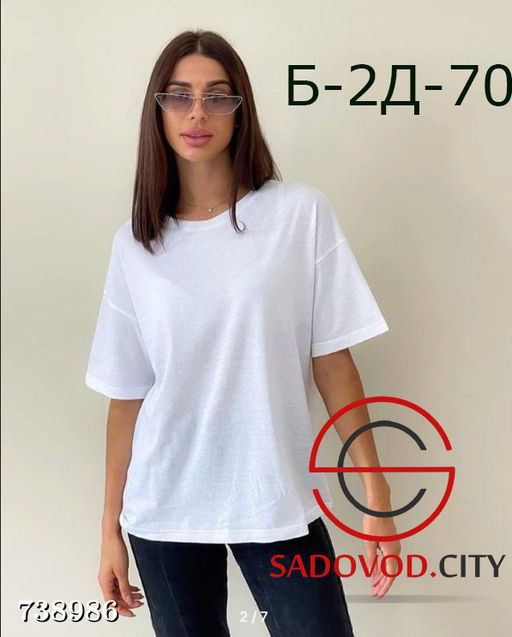 Женская однотонная футболка - Zum ming фото 2