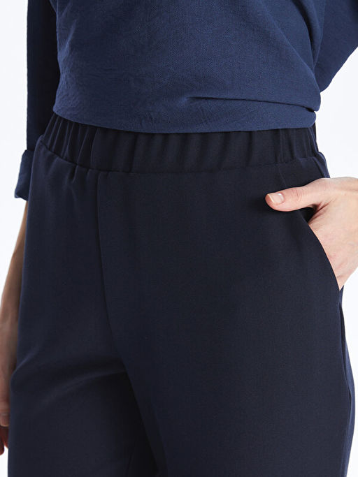 Beli Lastikli Standart Fit Kad?n Pantolon