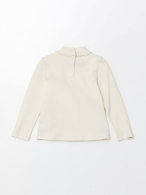 Yar?m Bal?k?? Yaka K?z ?ocuk Ti??rt - Waikiki фото 3