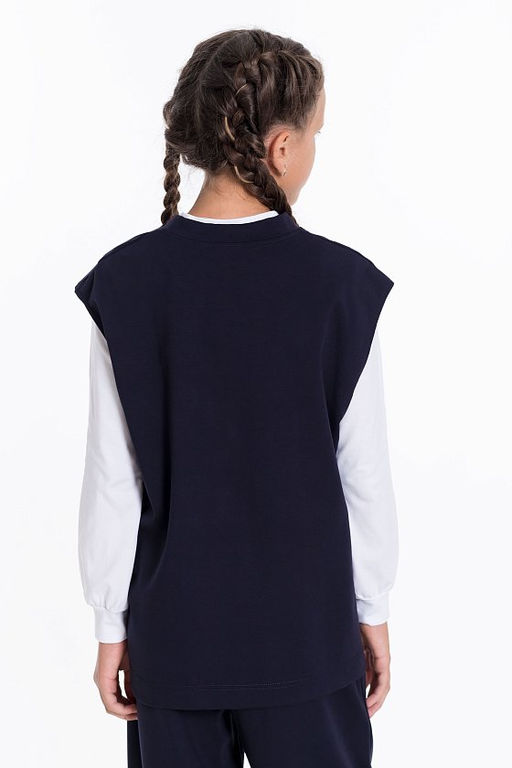 Жилет М224086а синий - Елена фото 2