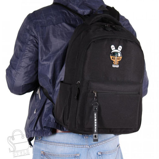 Рюкзак мужской текстильный 1866PM black Sikale/30