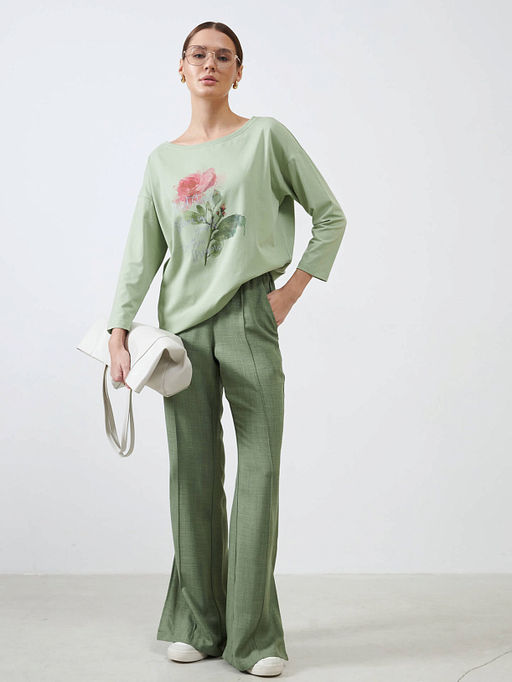 Джемпер Цветок из мягкого трикотажа - Vals фото 5