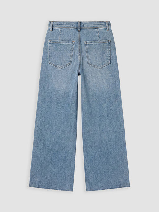 Y?ksek Bel Wideleg Fit Kad?n Jean Pantolon