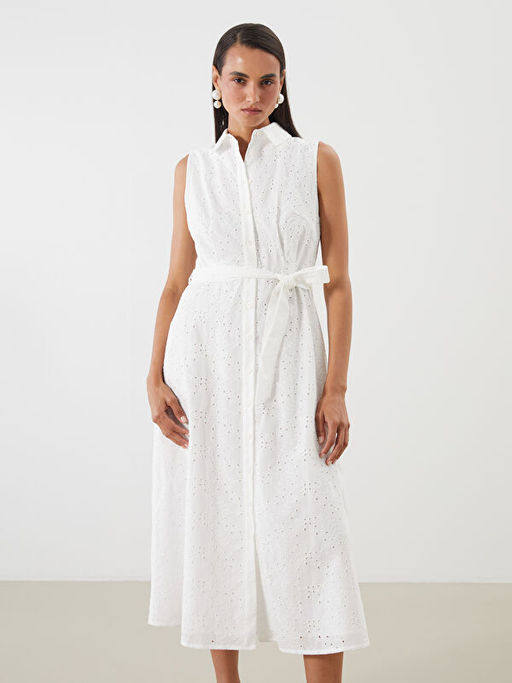 Ajurlu G?mlek Elbise