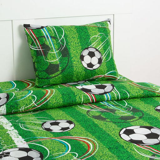 Постельное бельё Этель 1,5 сп Футбол 143х215 см, 150х214 см, 50х70 см -1 шт, 100% хлопок, бязь 125 г/м2  фото 2