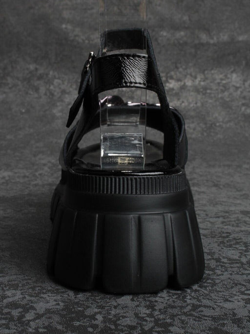 08-PEY144-5 BLACK Босоножки женские (натуральная кожа)