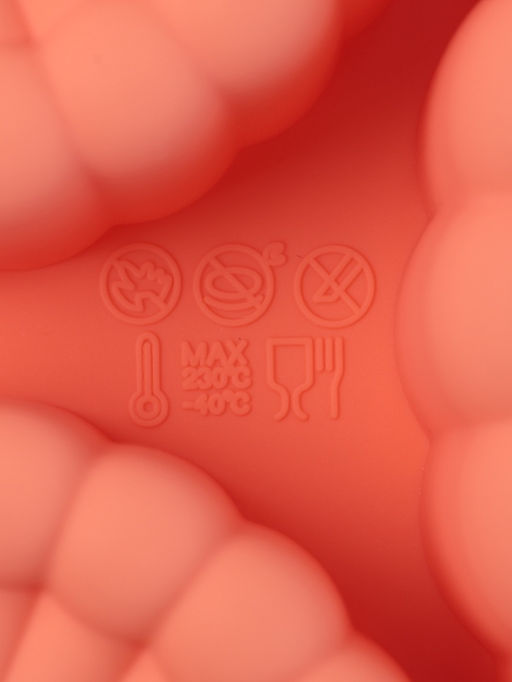 Форма для выпечки Доляна Савоярди, силикон, 3 ячейки, 22?19?4 см, персиковая  фото 6