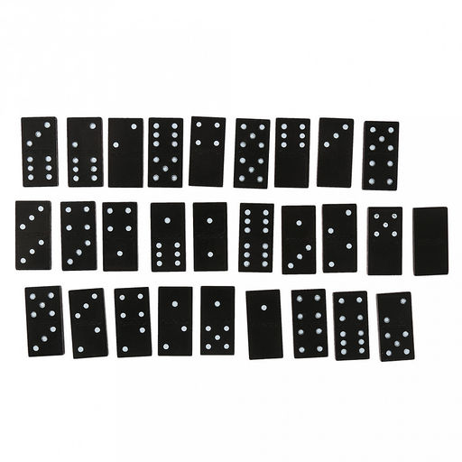 Домино "Ромб" кость пластик 4,4х2,1х0,5см, в деревянной коробке 16,9х5,6х3,8см (Китай)