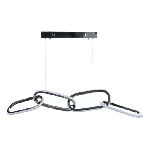 Светильник с ПДУ «Меган» 4хLED 45 Вт 3000-6000К черный хром 89×18×23-123 см