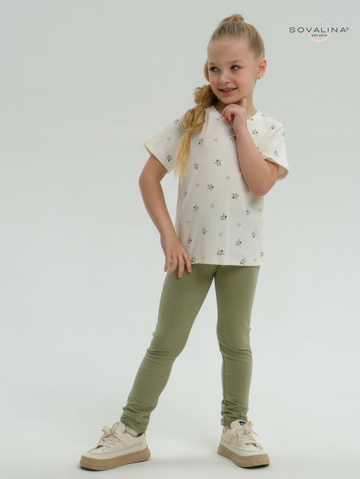 Костюм Мулан бордовые тюльпанчики-оливка - Sovalina фото 2