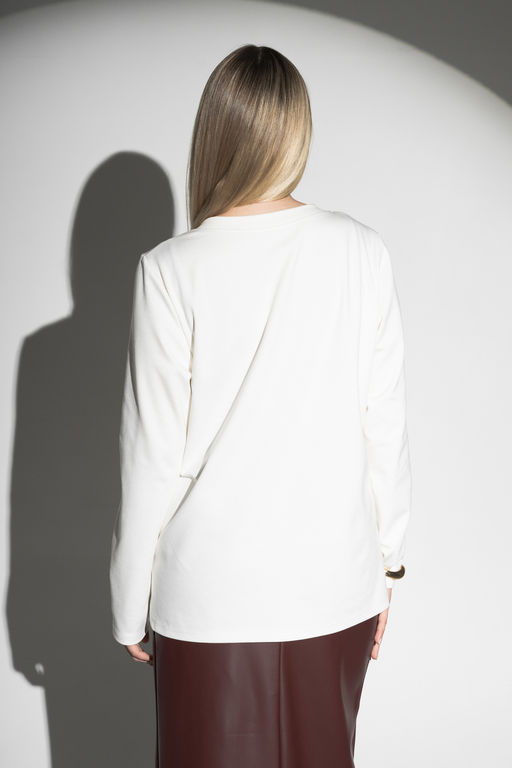 Лонгслив с V- образным вырезом