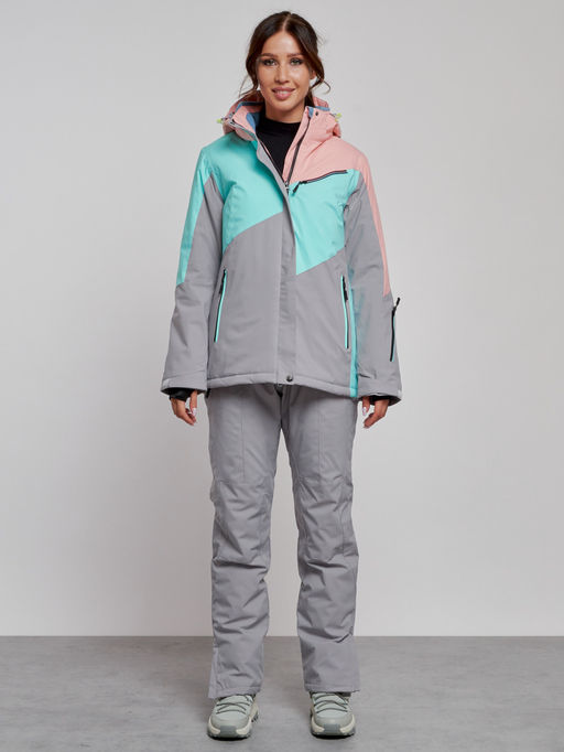 Горнолыжный костюм женский зимний розового цвета 02319R - Chunmai фото 2