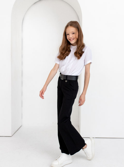 21019(22-27) Брюки школьные Палаццо - Kiko фото 19