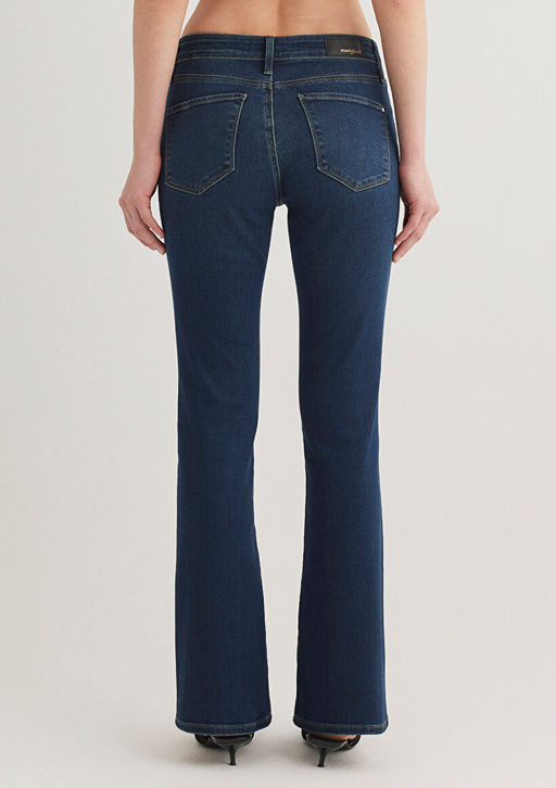 Molly Gold Klasik Koyu Mavi Jean Pantolon  фото 4