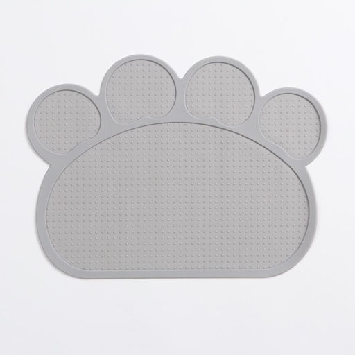 Коврик силиконовый под миску, 40 х 30 см, серый - Пижон фото 3
