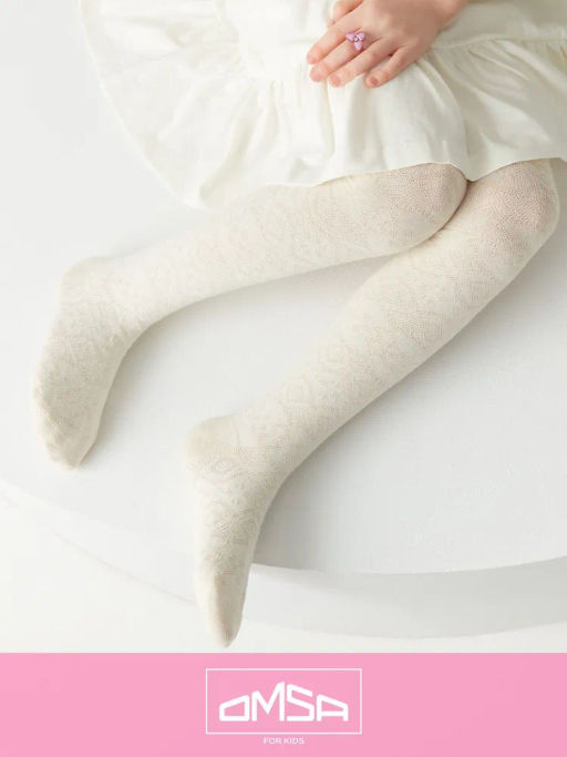 OMSA kids Collant 12A12-2 с жаккардовым рисунком - avorio фото 15