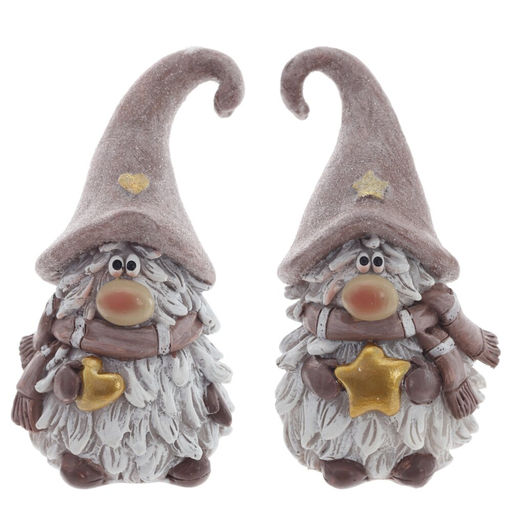 Фигурка декоративная "Гном", L5,5 W6 H10 см, 2в.