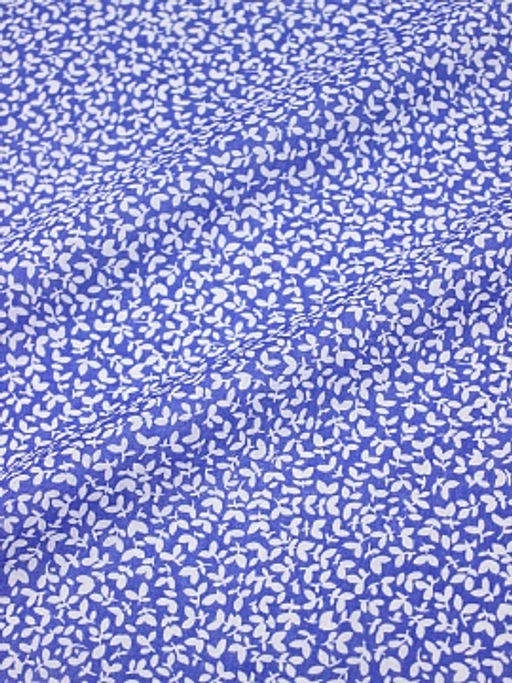 Вискоза с хлопком Ветерок на васильково-фиолетовом, ш.1.44м, хлопок-70%, вискоза-30%, 90гр/м.кв - Купава фото 5