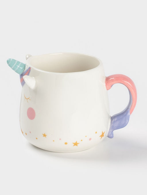 Кружка Доляна «Волшебный единорог», 500 мл, керамика, белая