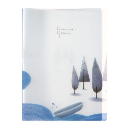 Папка формат А4, с 40 прозрачными файлами «Река», МИКС