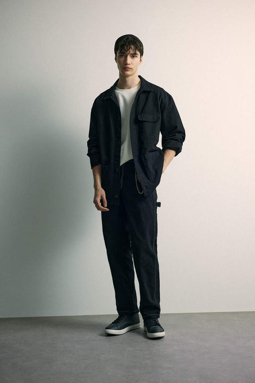 Хлопковая рубашка с длинными рукавами Relax Fit - Defacto фото 2