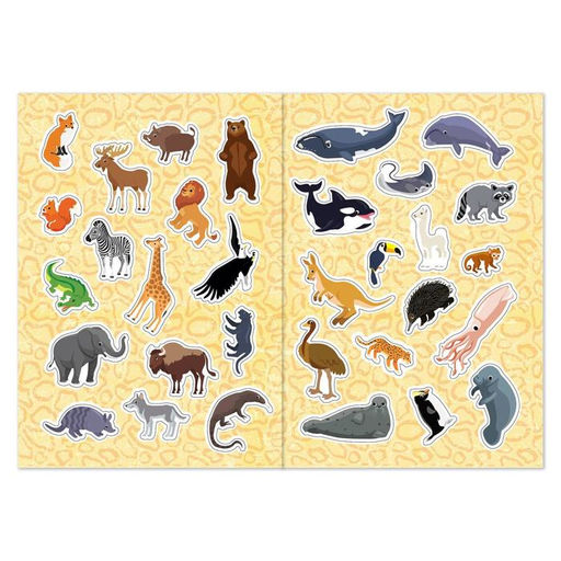 Цена за 2 шт. Книжка с наклейками «Животные нашей планеты», 16 стр.