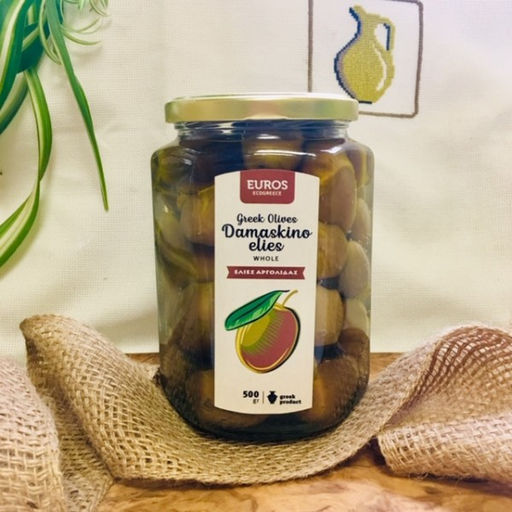 Оливки Арголида Премиум в рассоле EcoGreece, ст.б., 750г