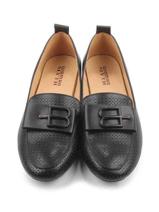 06-M47-57 BLACK Туфли женские (натуральная кожа)