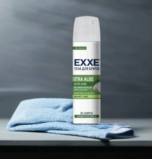 EXXE д/бритья пена 200мл EXTRA ALOE (восстанавливающая)