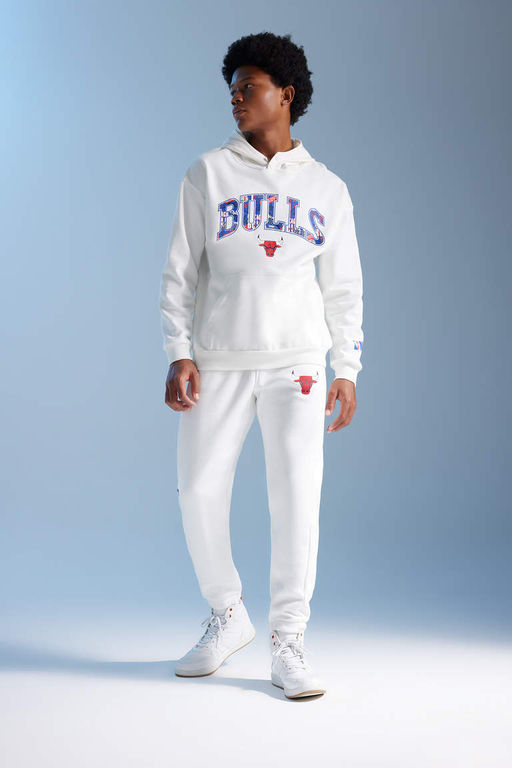 DeFactoFit Спортивные штаны стандартного кроя для бега NBA Chicago Bulls  фото 2