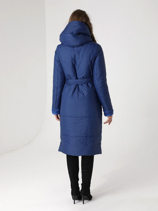 24406 Пальто двухстороннее синий - Dizzyway фото 4