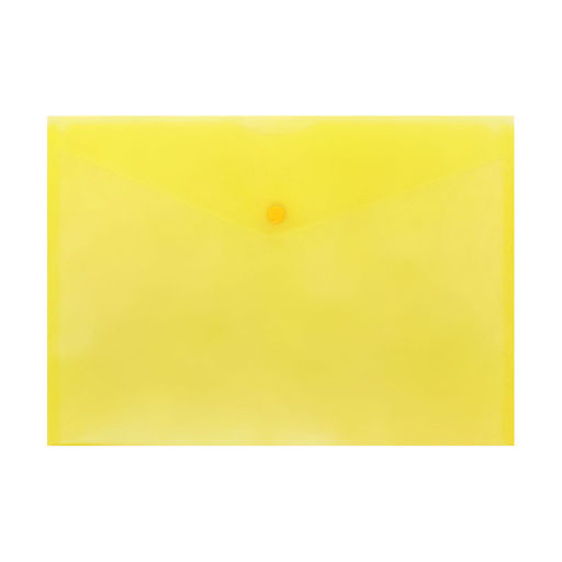 Набор папок-конвертов на кнопке 10 штук, А4, 150 мкм, Calligrata Standard, прозрачные, микс