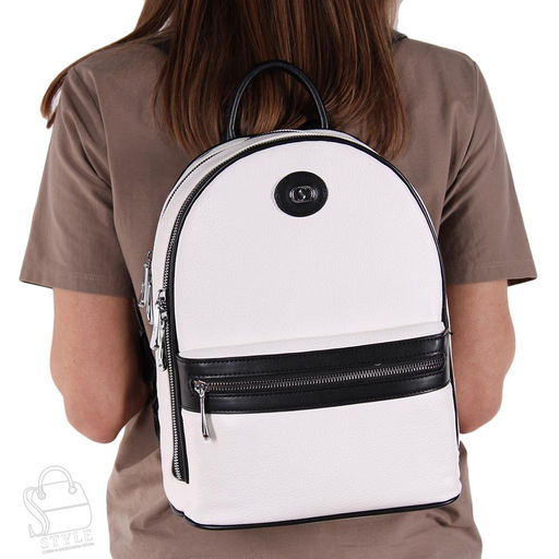 Рюкзак женский 69145-1 white Velina Fabbiano-Safenta/50 в Новосибирске