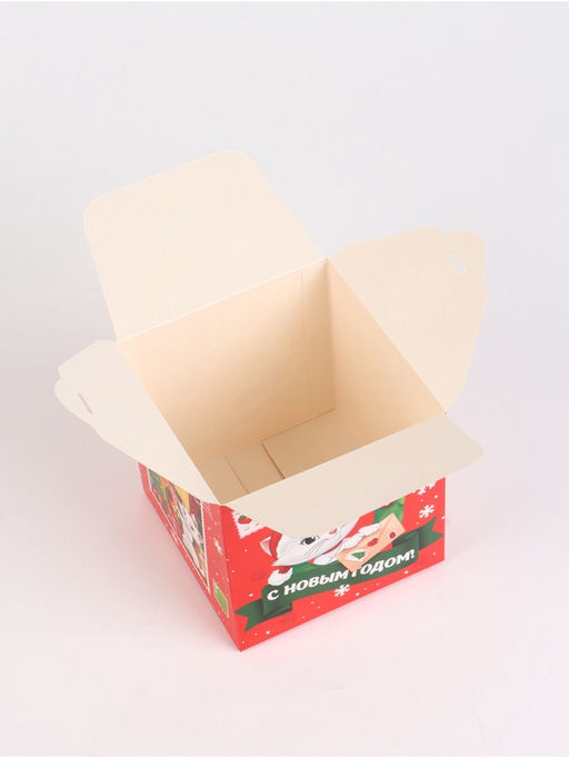 Набор подарочных новогодних коробок 3 шт. «Мультики», 12×12×12 см