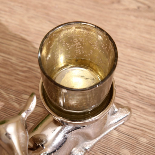 Подсвечник «Оленёнок», 15×6×11 см, алюминий